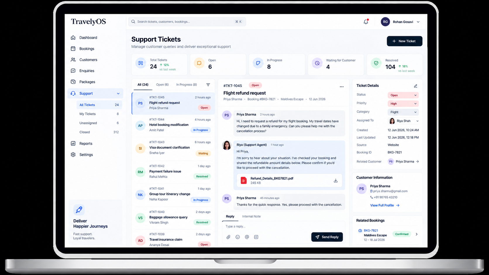 Support Ticket System